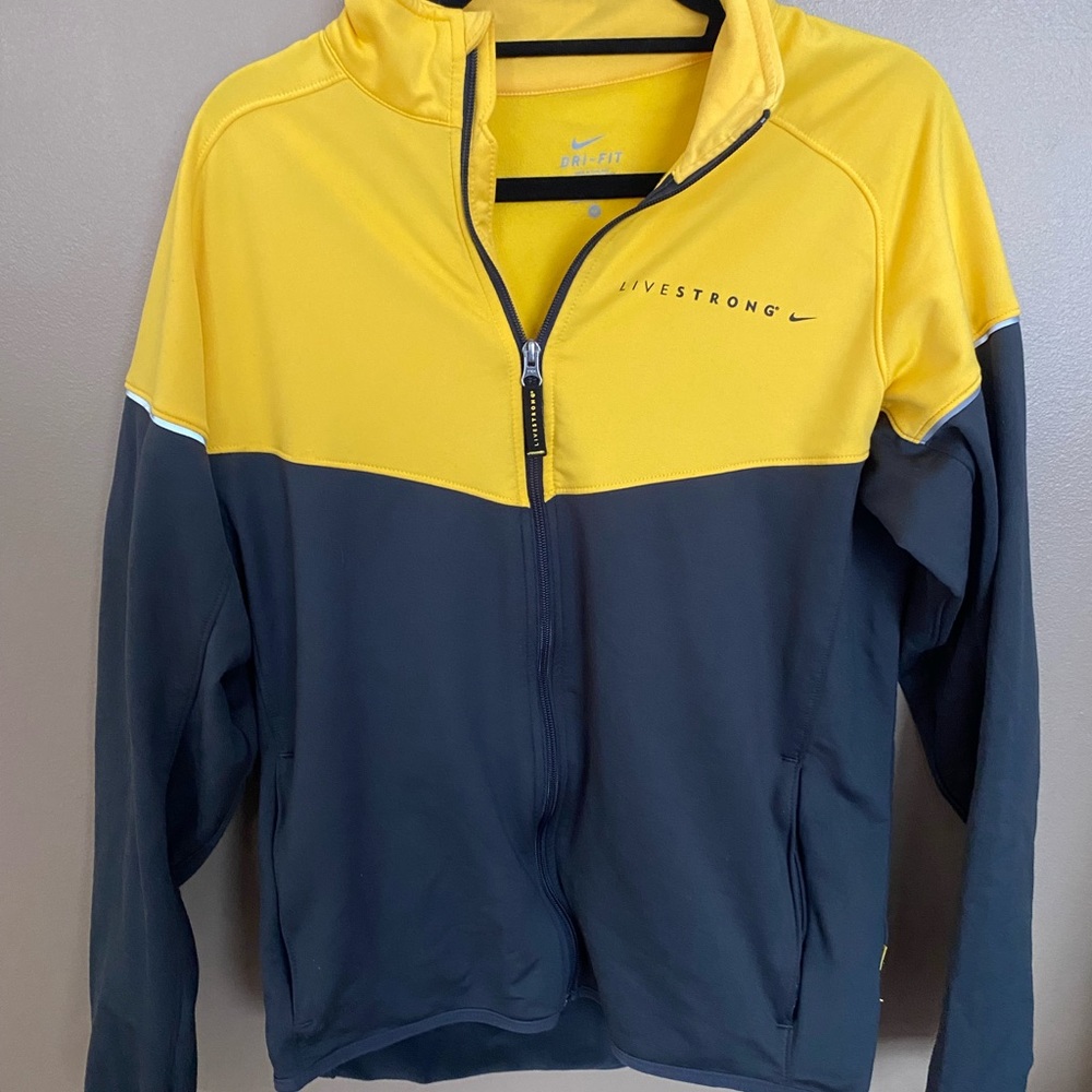 Nike Livestrong Yellow and Grey Jacket